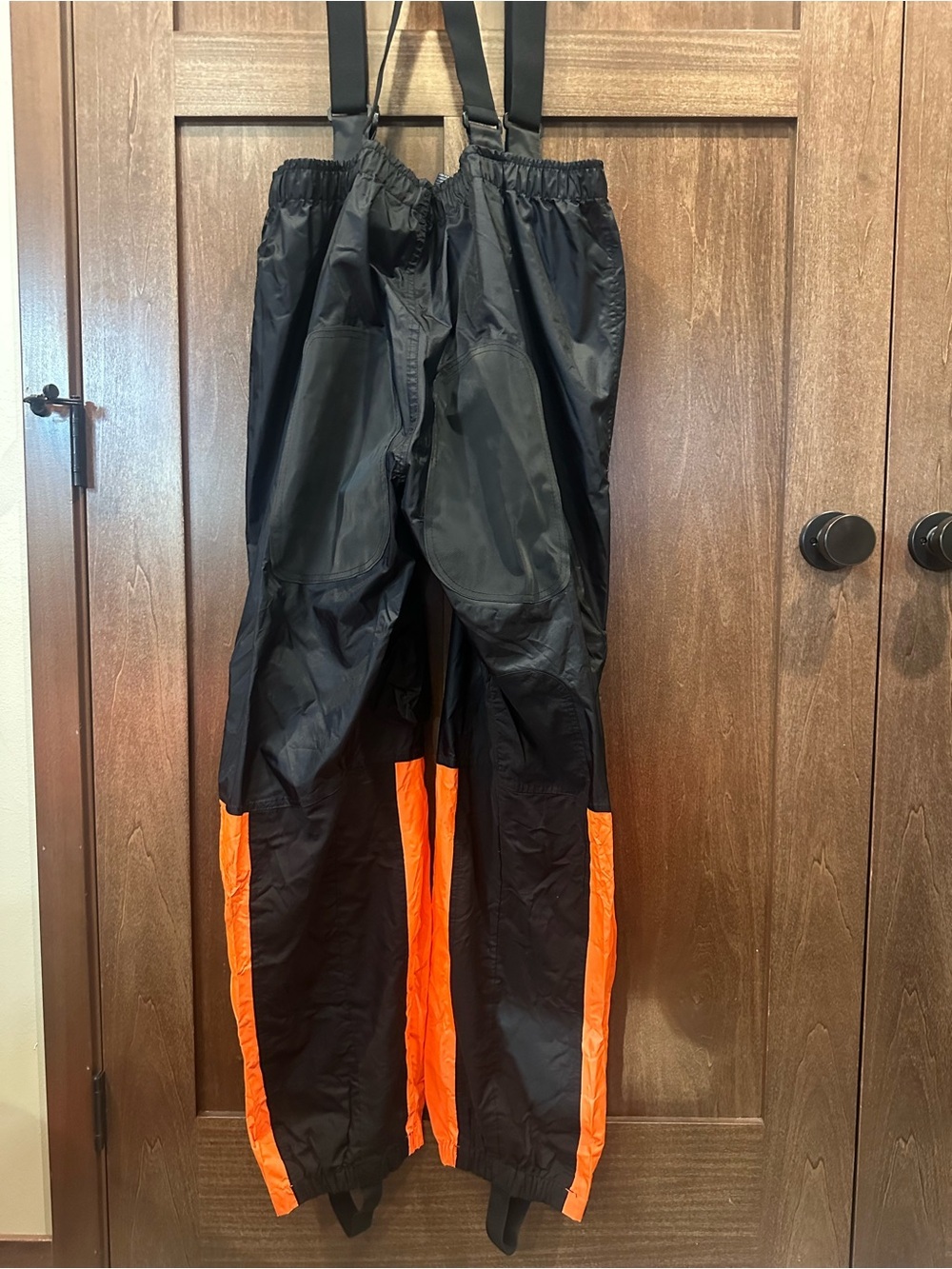 Harley-Davidson Orange and Black Reflective Rain Jacket & Overalls with Bag - Picture 15 of 16